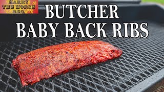 Smoked Baby Back Ribs from the Butcher  Harry the Horse BBQ [upl. by Nivrae]