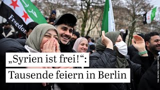 „Syrien ist frei“ Tausende feiern in Berliner Ortsteilen Neukölln und Kreuzberg den Sturz Assads [upl. by Kaile]