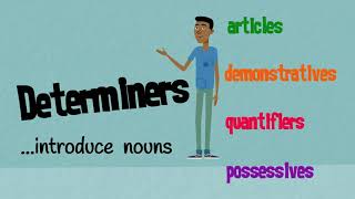 Determiners Articles Demonstratives Quantifiers amp Possessives  EasyTeaching [upl. by Christina]