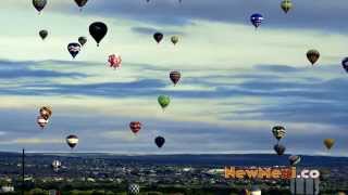 Albuquerque Balloon Fiesta 2014 Time Lapses By NewMexico [upl. by Esten]