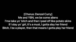 Denzel Curry amp Cordae  AL1ENZ Lyric Video [upl. by Hemetaf334]