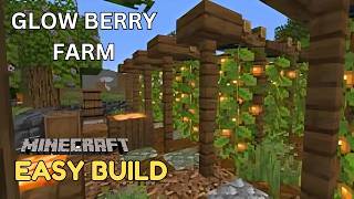 Vlog 723  🌟✨ Minecraft Glow Berry Farm Tutorial 🍇🌱 English [upl. by Annatsirhc865]