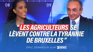 Eric Zemmour dans Face à lInfo  Les agriculteurs se lèvent contre la tyrannie de Bruxelles [upl. by Lleryt]