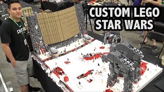 LEGO Star Wars Battle of Crait  Brickworld Chicago 2018 [upl. by Ailssa]