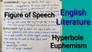 Figure of speech Hyperbole Euphemism explained with the help of examples with Bhanu Singh [upl. by Funda]