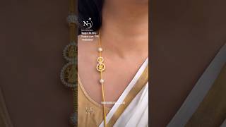 🫶Beautiful Gold Side Mop Mangalya Chain only 30 gms ✨️ saishwethavlogs goldjewellerycollections [upl. by Thurmann]