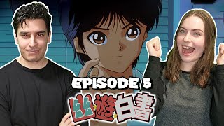 YUSUKE IS ALIVE Yu Yu Hakusho REACTION  Episode 5 [upl. by Salisbury]