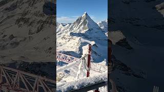 Heavenly Matterhorn Glacier Paradise View  Zermatt zermatt matterhorn switzerland schweiz snow [upl. by Cramer904]