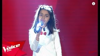 Enkela  Me Fal  Audicionet e Fshehura  The Voice Kids Albania 2019 [upl. by Ted]