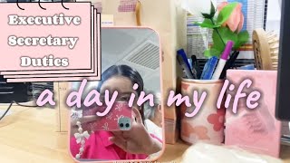 BUSY DAY EA DUTIES  A DAY IN MY LIFE AS AN EXECUTIVE SECRETARY  Silent Vlog  Philippines [upl. by Jonme]