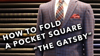 How to fold a pocket square easily number 2 The Gatsby [upl. by Nataniel]