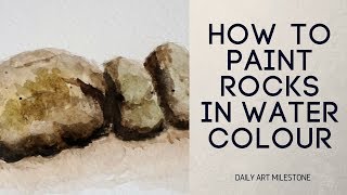 How to paint rocks in watercolour [upl. by Heer924]