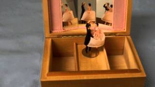 SOLD Music Box with Ballroom Dancing Couple  Ballerina Style  Anniversary Waltz [upl. by Aehcim]