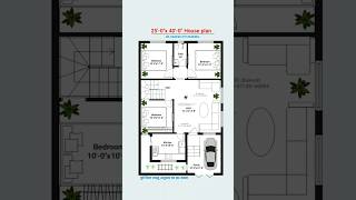 25x40 House plan 25 by 40 Home plan 2540 3BHK घर का नक्शा shorts viral homeplan homedesign [upl. by Cathe816]