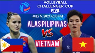 PHILIPPINES vs VIETNAM  2024 FIVB Volleyball Challenger Cup Womens  LIVE Score [upl. by Annora]