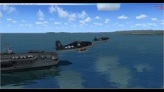 FSX Multiplayer  F6F Hellcat [upl. by Weihs]