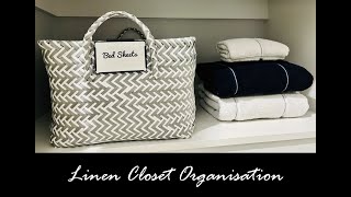 LINEN CLOSET ORGANISATION  Kmart organisation [upl. by Anerac]