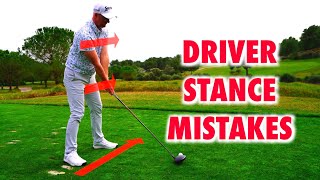 Do Not Make These Driver Stance Mistakes  Simple Golf Drills [upl. by Enelad]