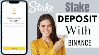 How To Deposit Money In Stake From Binance  Stake Deposit [upl. by Steffane955]