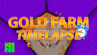 2b2t Timelapse of the Largest Gold Farm [upl. by Yeniar]