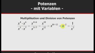 Mathe Potenzen  Begriffe und Rechengesetze [upl. by Bowra86]