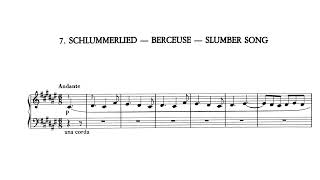 Liszt  “Schlummerlied” slumber song S186 no7 Alfred Brendel [upl. by Kellda]