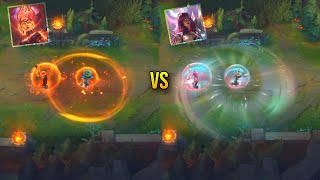 Infernal Karma vs Tranquility Dragon Karma Skin Comparison  League of Legends [upl. by Rundgren188]