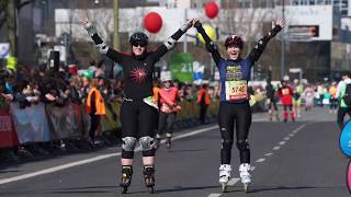 Berliner Halbmarathon Inlineskating Zieleinlauf [upl. by Andert]