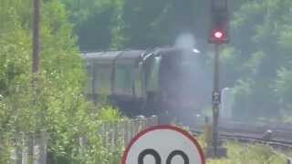 Class 57  57315  going through Brockenhurst Station 1962015 [upl. by Neenahs]