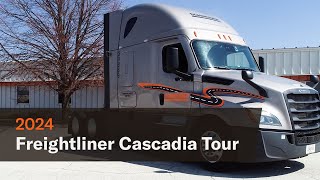 Tour of a 2024 Freightliner Cascadia [upl. by Yeznil]