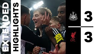 Newcastle United 3 Liverpool 3  EXTENDED Premier League Highlights [upl. by Mackler]