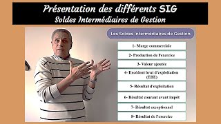 Présentation des différents SIG Soldes Intermédiaires de Gestion [upl. by Naanac332]