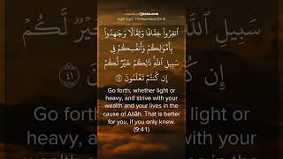 Strive in the cause of Allah SWT Quran 941 [upl. by Iong196]