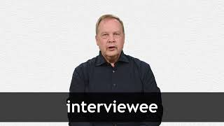 How to pronounce INTERVIEWEE in American English [upl. by Hartman]