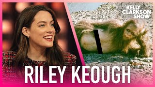 Riley Keough Reacts To WILD Sasquatch Transformation [upl. by Balcke]