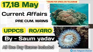 1718 May Current Affairs 2024 Current Affairs Today  Daily Current Affairs uppcs uppsc upro [upl. by Lyrahc113]