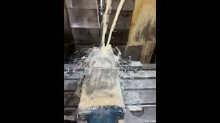 23 mm DRILL ON FLANGE CLAMP IN HYDRAULIC VICE [upl. by Tedric295]