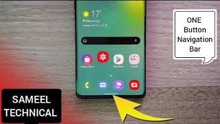 How to use One Button Navigation Bar in any Android Phonesameeltechnical [upl. by Lustig]