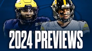 Michigan Football and Iowa Football 2024 Previews [upl. by Harrad]