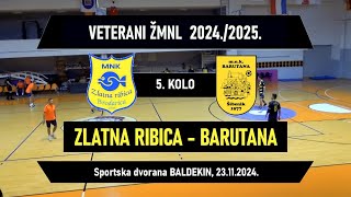 VETERANI ŽMNL ZLATNA RIBICA  BARUTANA 22 23112024 [upl. by Furtek292]