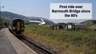 TRAIN RIDE over Barmouth Bridge  34 years since I last did this [upl. by Alac155]