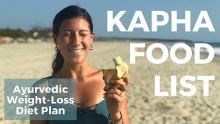 Kapha WeightLoss Diet  Ayurvedic Food List for Kapha Dosha  Clareminded [upl. by Wilinski]