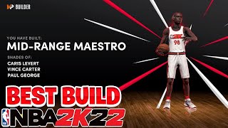 BEST MIDRANGE MAESTRO BUILD ON NBA 2K22 RARE BUILD [upl. by Lyudmila]