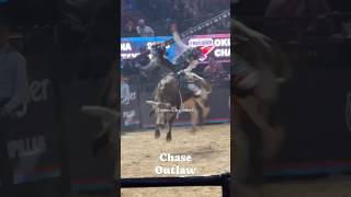 Chase Outlaw at the PBR Teams Finals 2022 pbr cowboys rodeio [upl. by Ynnad]