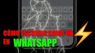 Cómo escribir rápido en WhatsApp ⚡️¡¡¡FUNCIONA [upl. by Renmus]