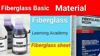 Fiberglass Basic Materials  Fiberglass chemical Fiberglass Learning Academy [upl. by Lurleen401]