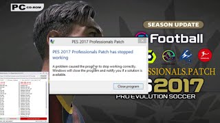 How to Fix PES 2017 Patch Has Stopped working [upl. by Spevek]