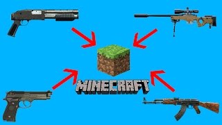 DES ARMES EN 3D SUR MINECRAFT   NO MODE 19 [upl. by Mccowyn]