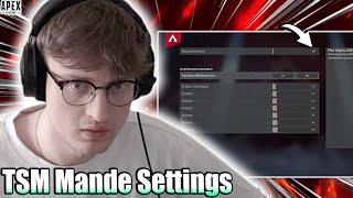 TSM Mande Apex Legends Settings  Mande Apex Sensitivity [upl. by Leinadnhoj265]