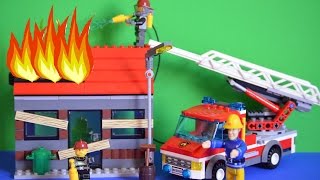 New Fireman Sam Full Episode Lego Fire Engine Shop Fire Childrens Animation Story [upl. by Medorra]